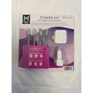 Member's Mark Lightning USB Power Kit:‎ Car & Wall Charger & 2 Lightning Cables